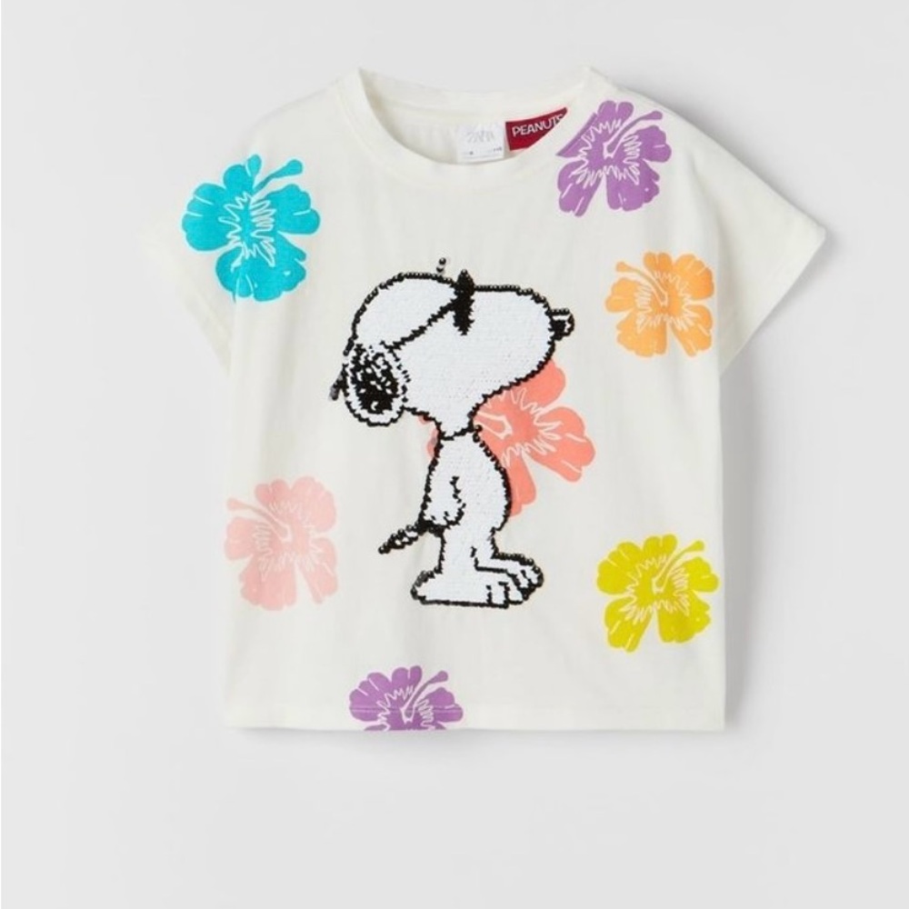 Girls Zara Snoopy T-shirt